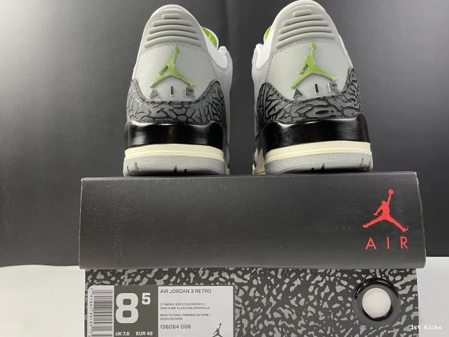 Air 136064-006 Retro Chlorophyll 3 Jordan 0520